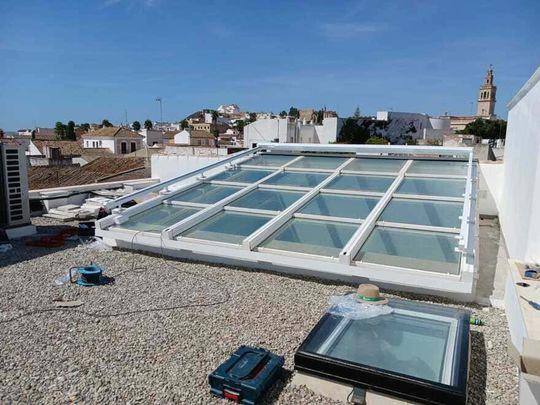 instalación de toldo en azotea